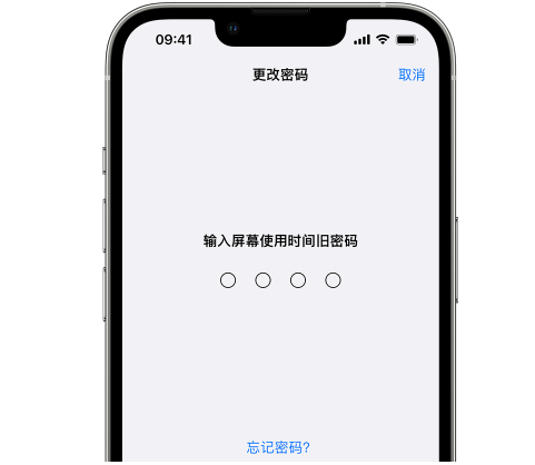 昭苏iPhone屏幕维修分享iPhone屏幕使用时间密码忘记了怎么办 