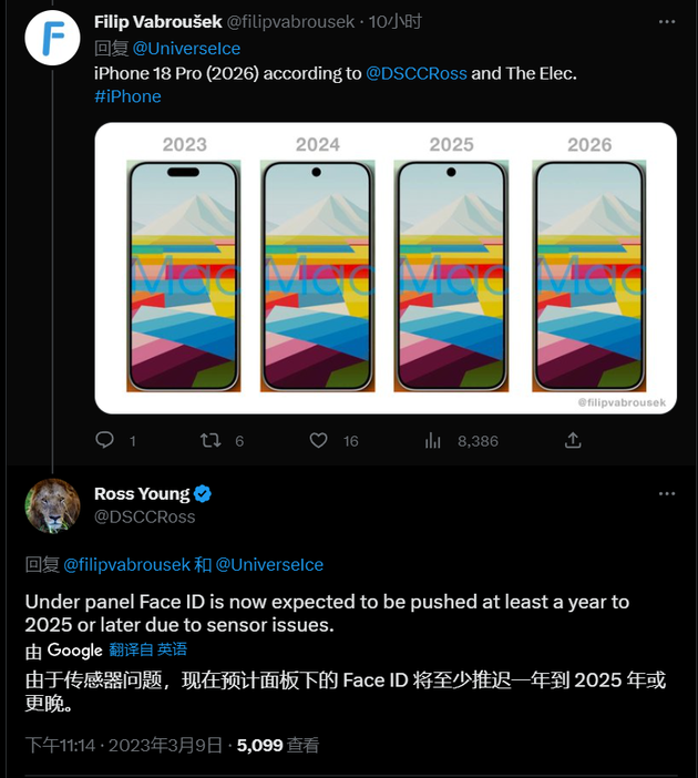 昭苏苹果手机维修分享:屏下Face ID有什么优势？iPhone何时会有屏下Face ID？ 