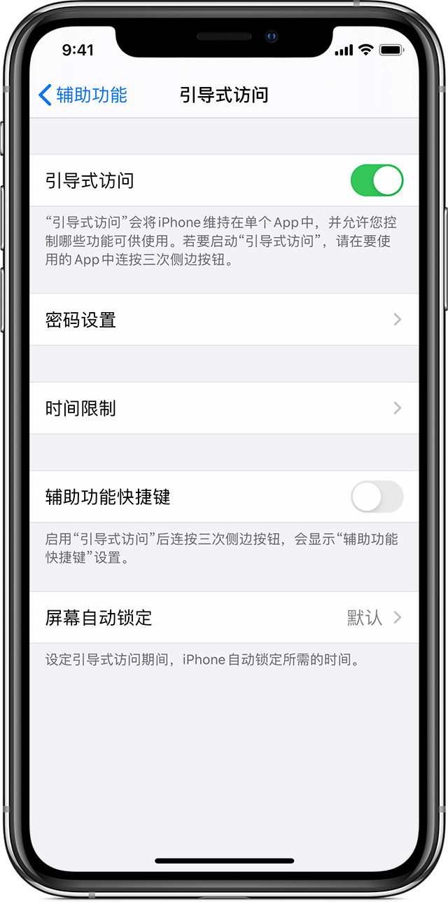 昭苏苹果手机维修分享如何在 iPhone 上退出引导式访问 